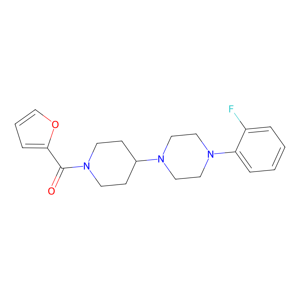[4-[4-(2-Fluorophenyl)piperazin-1-yl]piperidin-1-yl]-(furan-2-yl)methanone molecular structure, CAS 792927-92-5