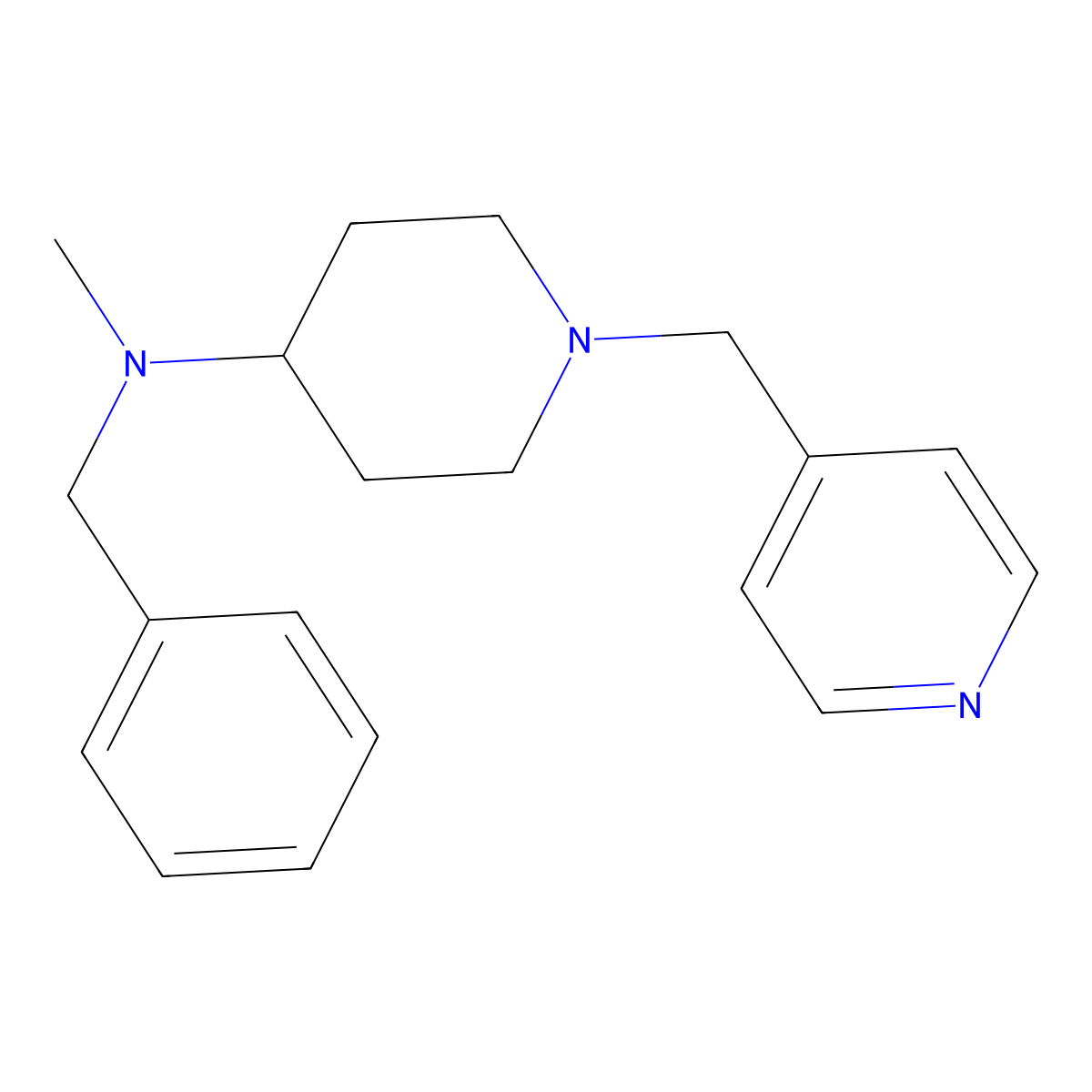 N-benzyl-N-methyl-1-(pyridin-4-ylmethyl)piperidin-4-amine molecular structure, CAS 792928-32-6