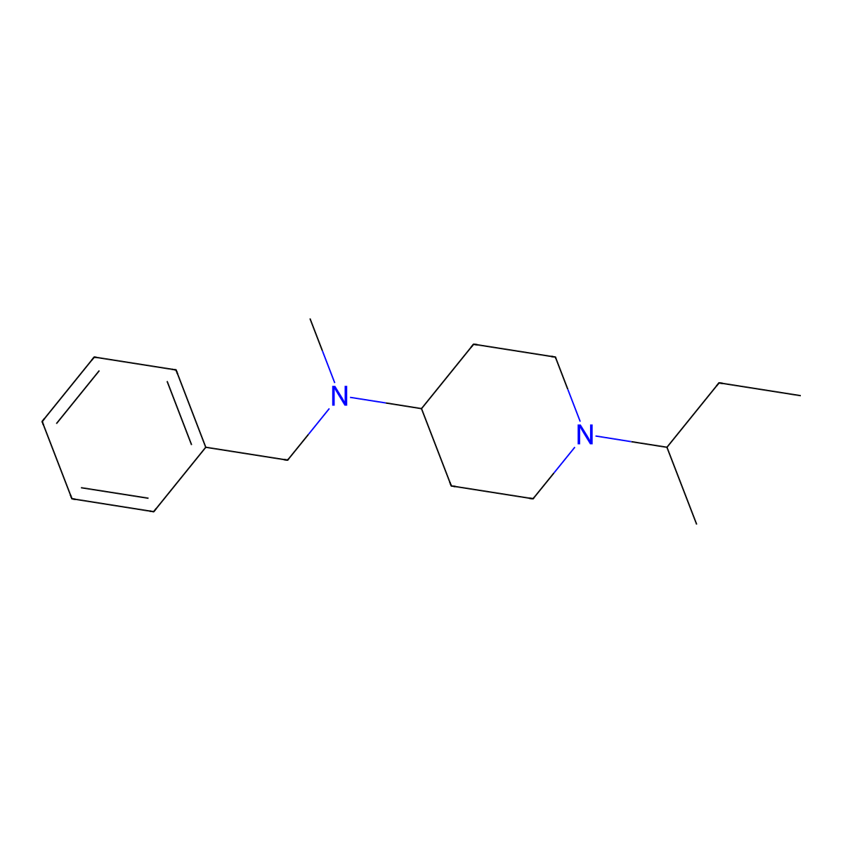 N-benzyl-1-butan-2-yl-N-methylpiperidin-4-amine molecular structure, CAS 792928-35-9