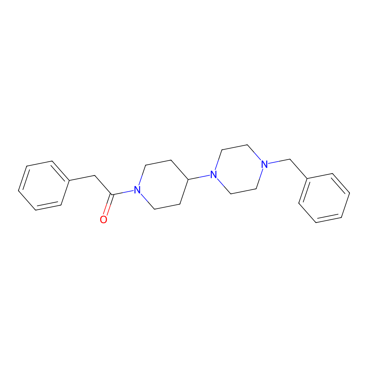 1-[4-(4-Benzylpiperazin-1-yl)piperidin-1-yl]-2-phenylethanone molecular structure, CAS 792928-59-7