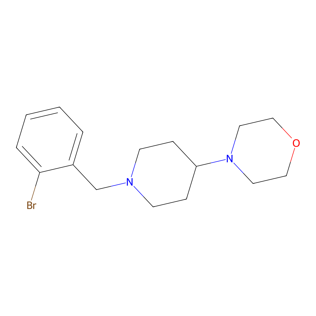 4-[1-(2-Bromobenzyl)piperidin-4-yl]morpholine molecular structure, CAS 792928-79-1