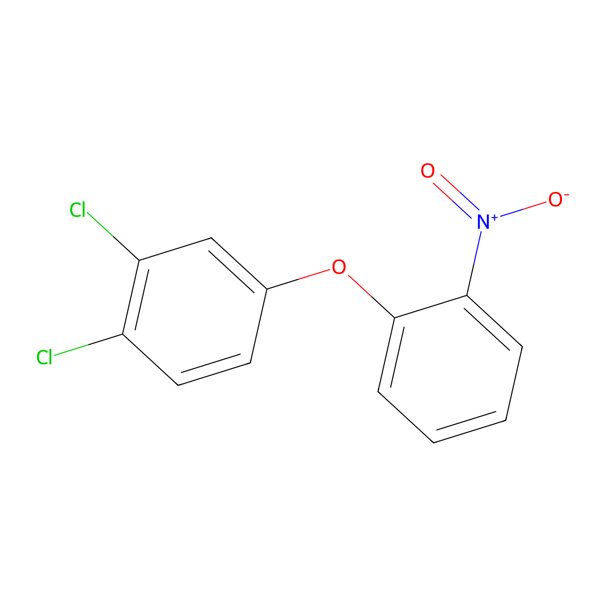 1,2-Dichloro-4-(2-nitrophenoxy)benzene molecular structure, CAS 79294-87-4