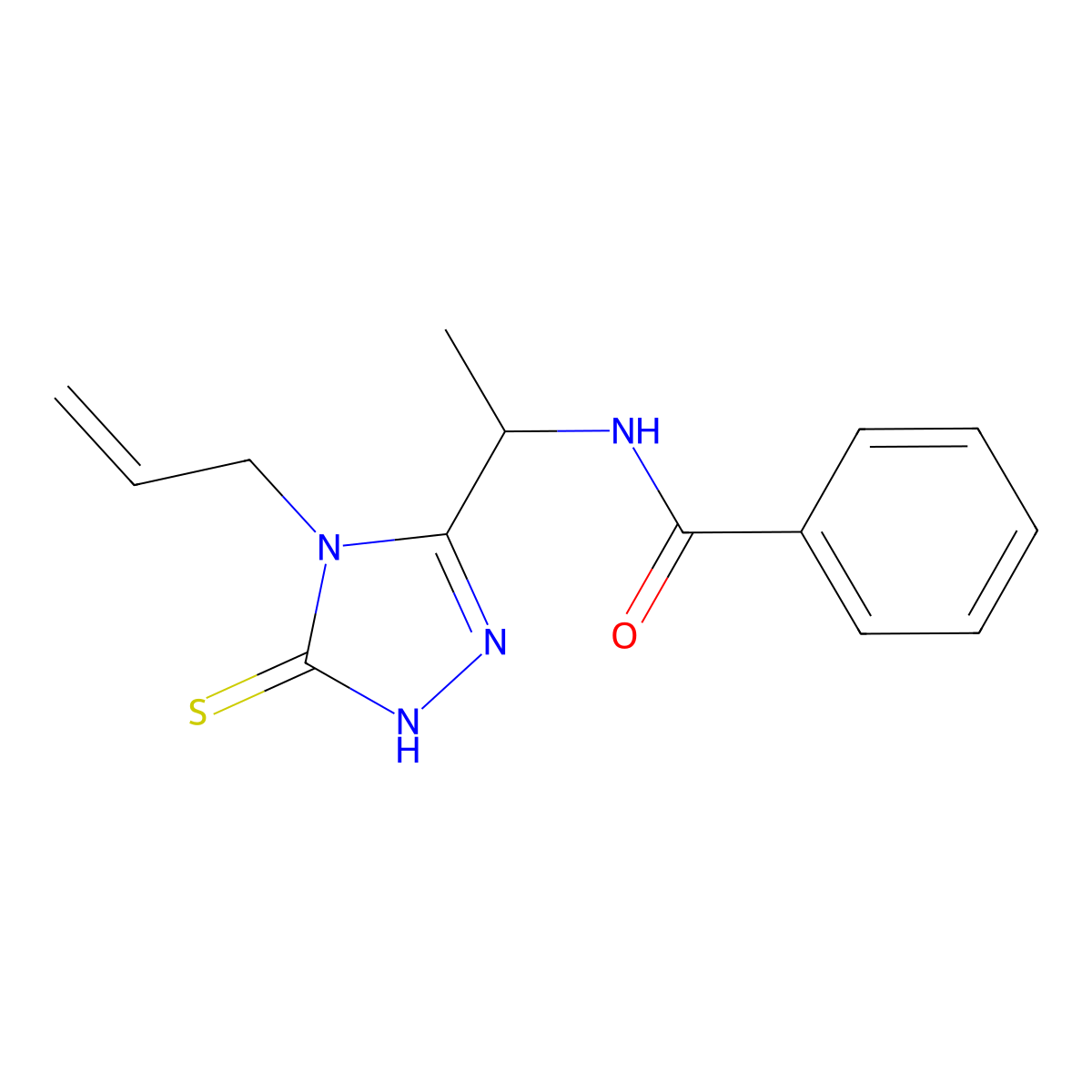 N-[1-(4-Allyl-5-mercapto-4H-[1,2,4]triazol-3-yl)-ethyl]-benzamide molecular structure, CAS 792941-55-0