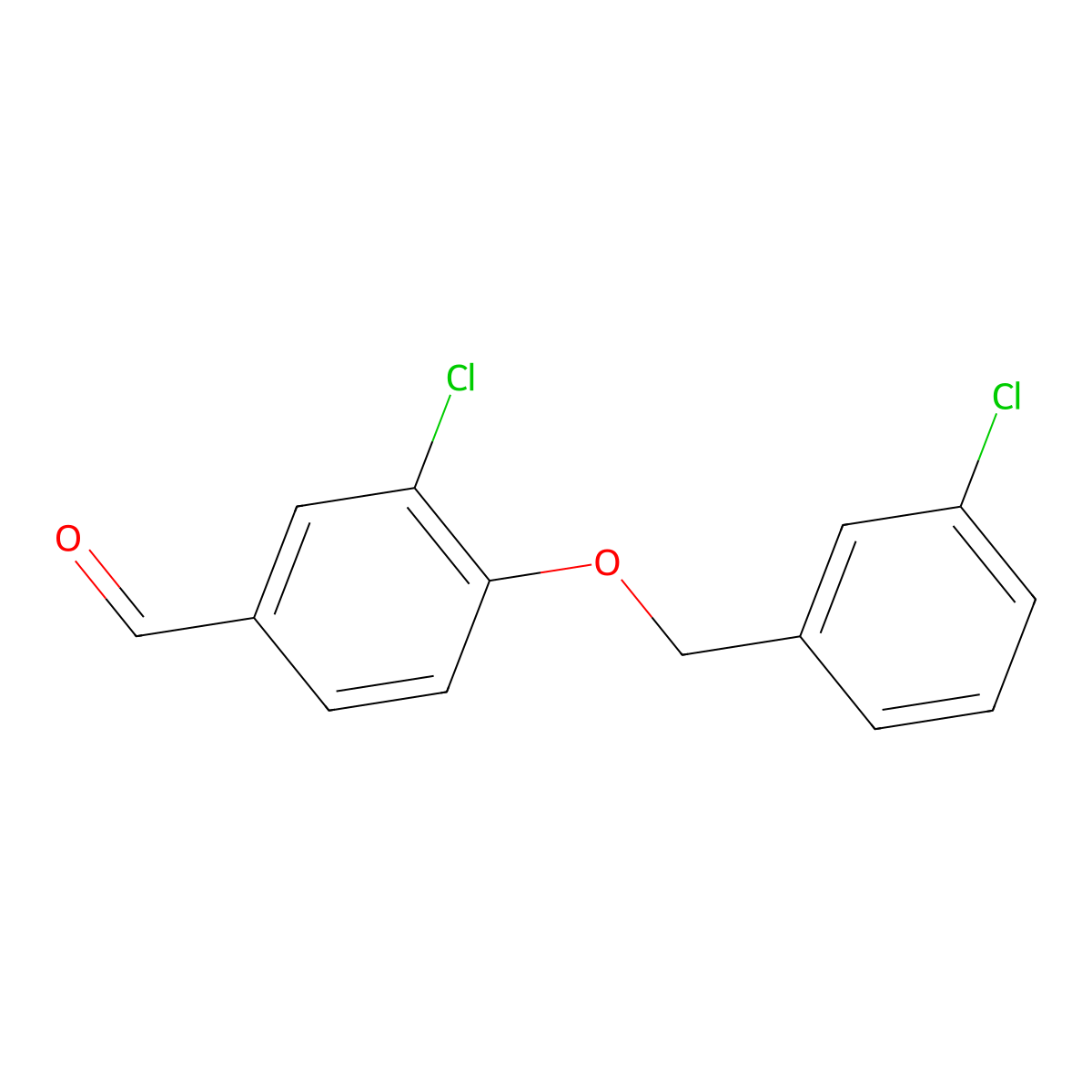 3-Chloro-4-[(3-chlorobenzyl)oxy]benzaldehyde molecular structure, CAS 792945-76-7