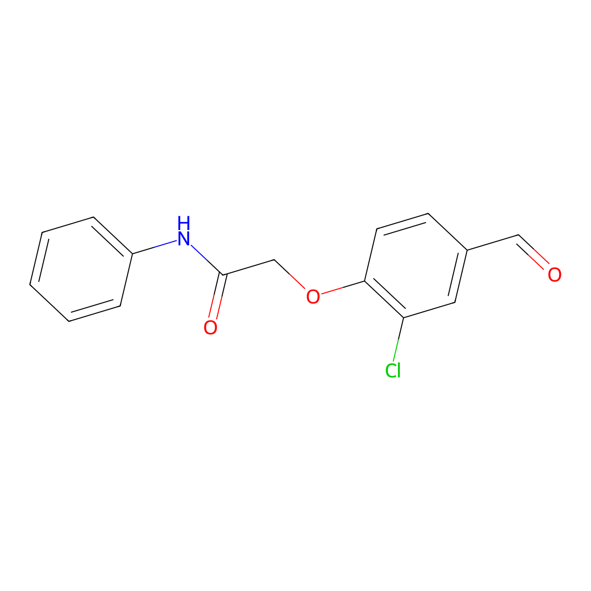 2-(2-chloro-4-formylphenoxy)-N-phenylacetamide molecular structure, CAS 792945-92-7