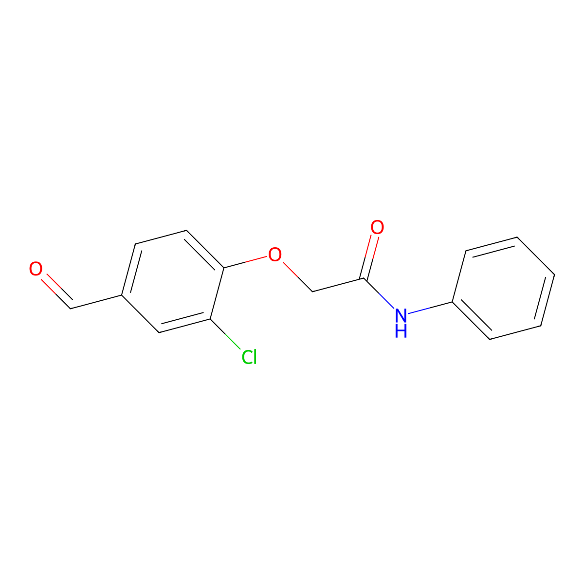 2-(2-chloro-4-formylphenoxy)-N-phenylacetamide molecular structure, CAS 792945-92-7