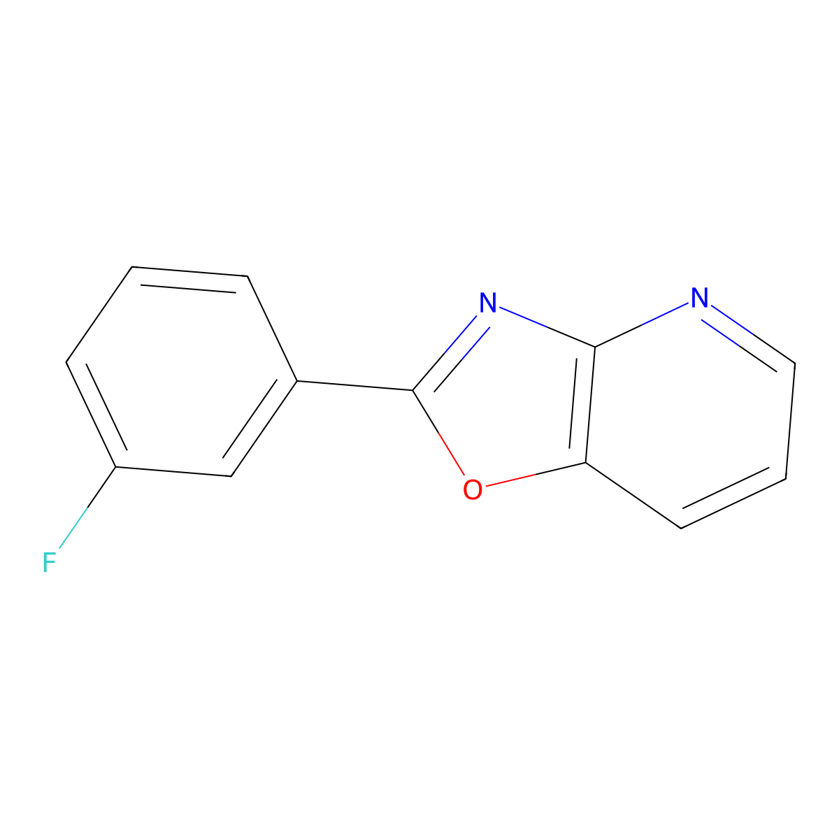 2-(3-Fluorophenyl)-[1,3]oxazolo[4,5-b]pyridine molecular structure, CAS 792946-41-9