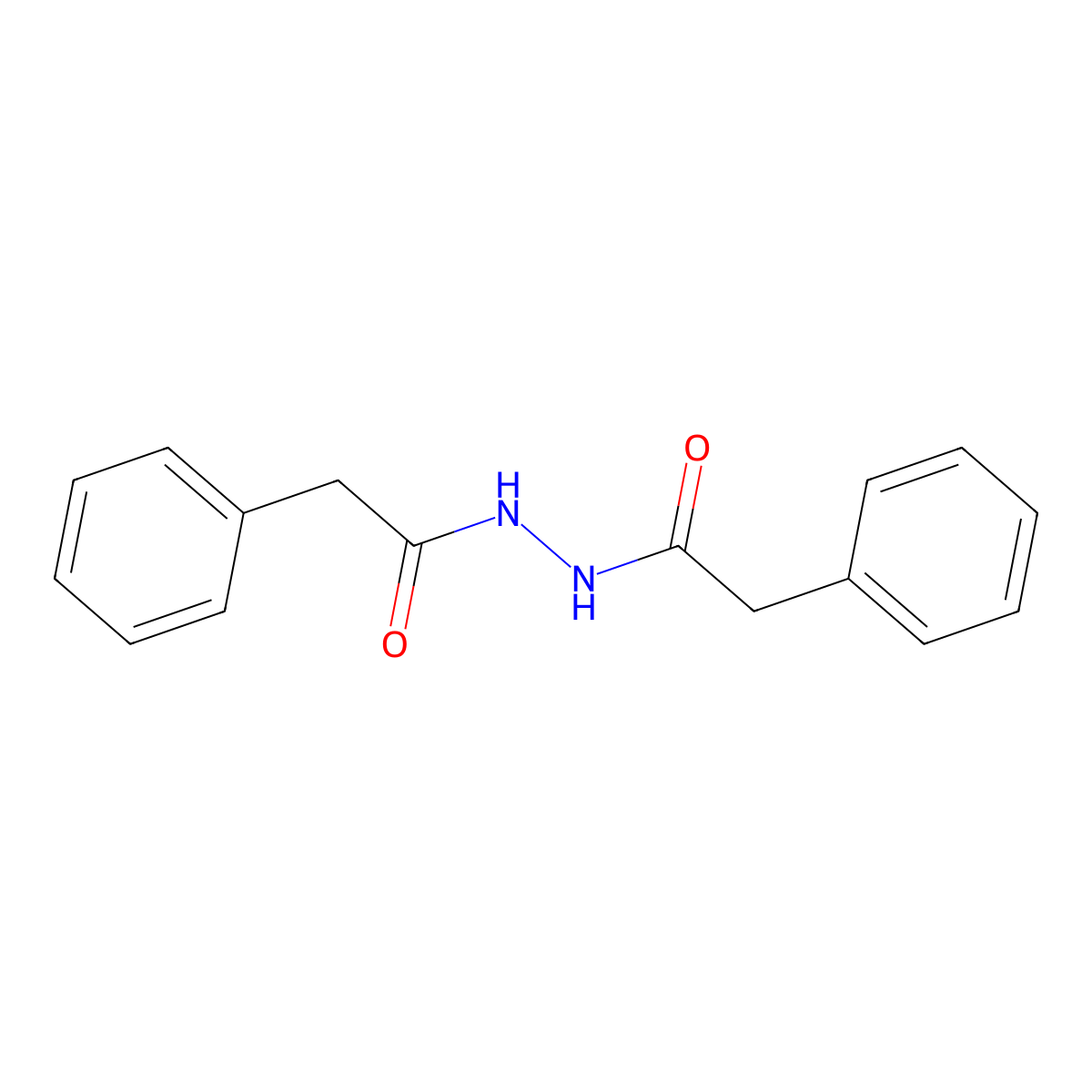2-Phenyl-N'-(phenylacetyl)acetohydrazide molecular structure, CAS 793-25-9