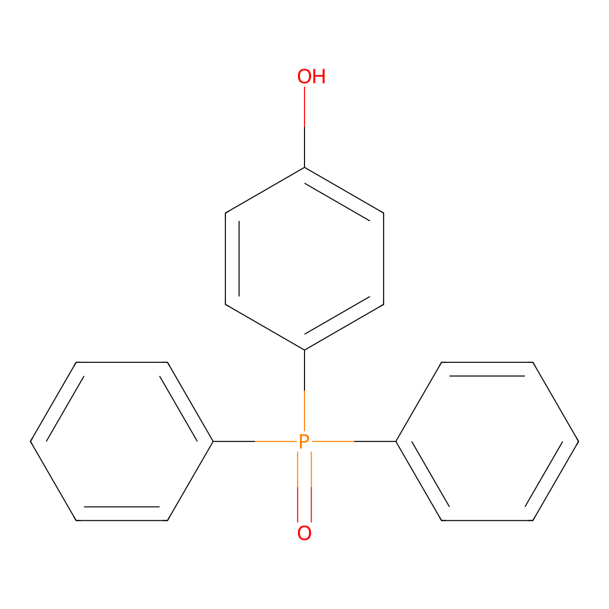 Phenol, 4-(diphenylphosphinyl)- molecular structure, CAS 793-43-1