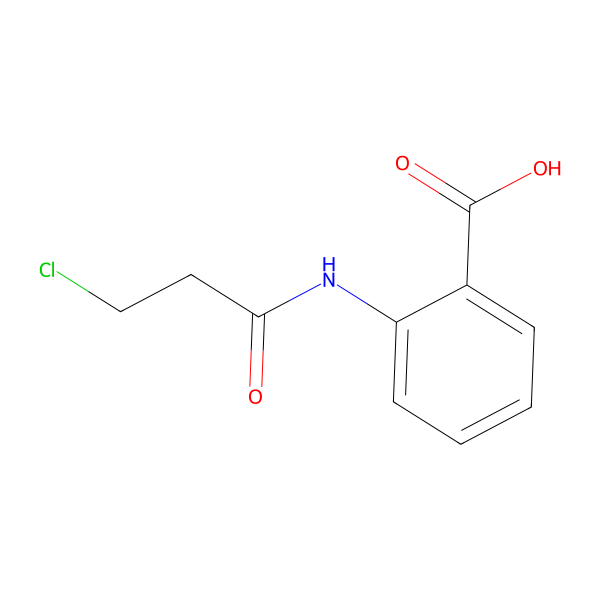 2-[(3-Chloropropanoyl)amino]benzoic acid molecular structure, CAS 79310-89-7