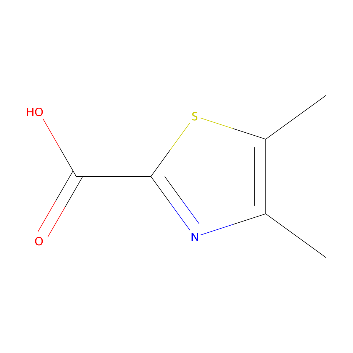Dimethyl-1,3-thiazole-2-carboxylic acid molecular structure, CAS 79312-41-7