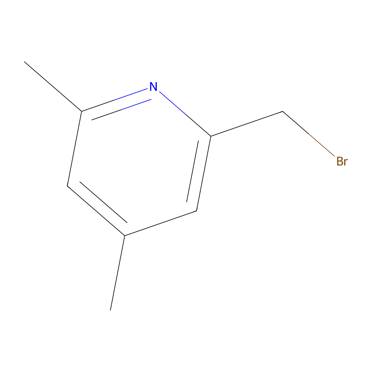 2-(Bromomethyl)-4,6-dimethylpyridine molecular structure, CAS 79313-01-2