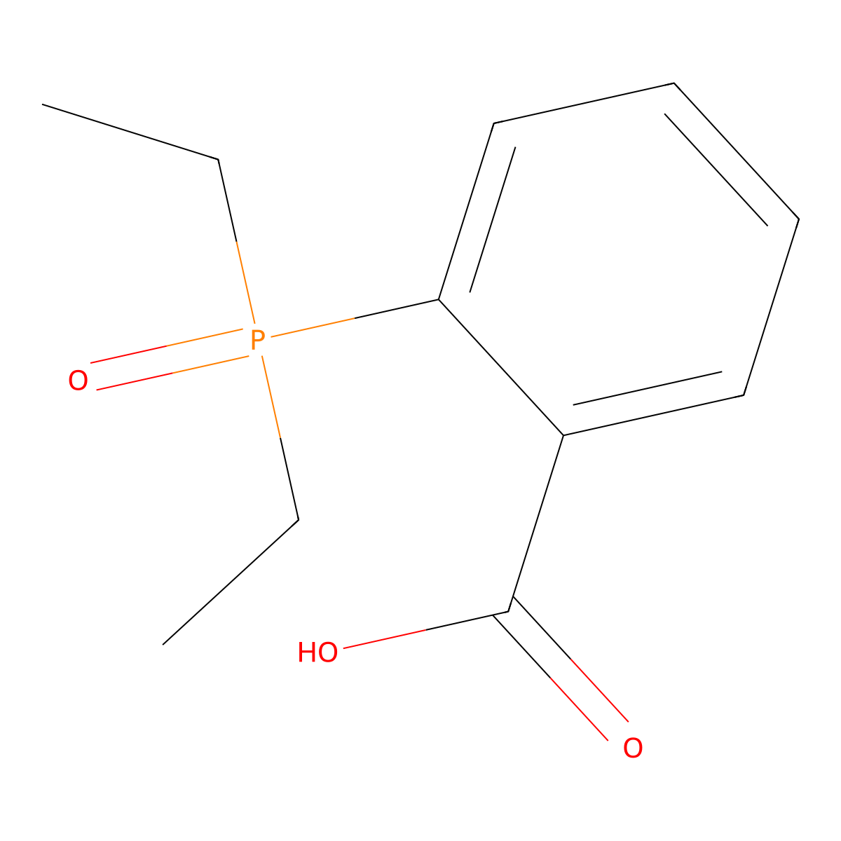2-diethylphosphorylbenzoic Acid molecular structure, CAS 79317-58-1