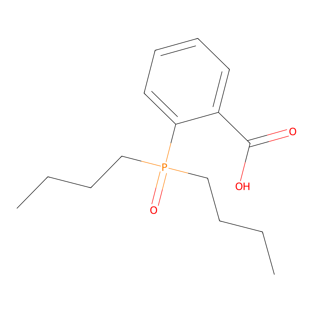 2-(Dibutylphosphoryl)benzoic acid molecular structure, CAS 79317-59-2