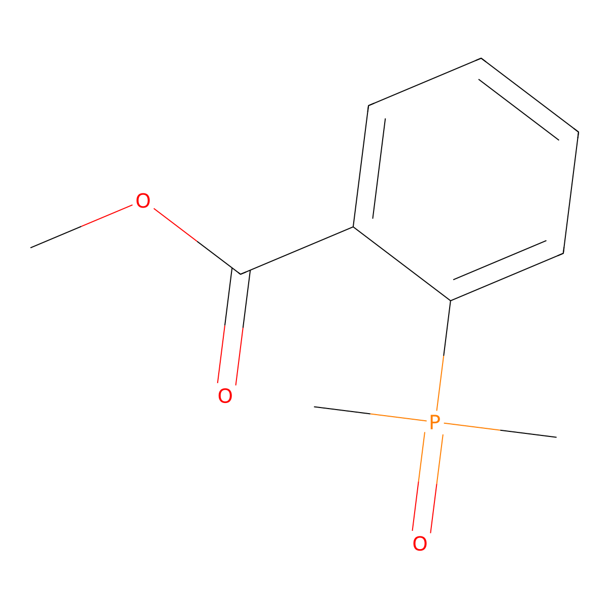 Methyl 2-(dimethylphosphoryl)benzoate molecular structure, CAS 79317-60-5