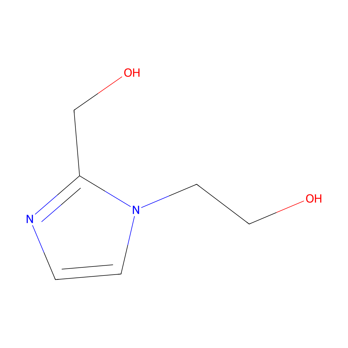 2-(2-(Hydroxymethyl)-1h-imidazol-1-yl)ethan-1-ol molecular structure, CAS 79319-04-3