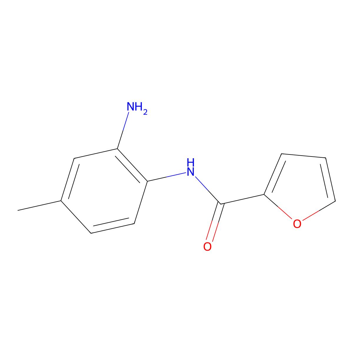 N-(2-Amino-4-methylphenyl)-2-furancarboxamide molecular structure, CAS 79324-94-0