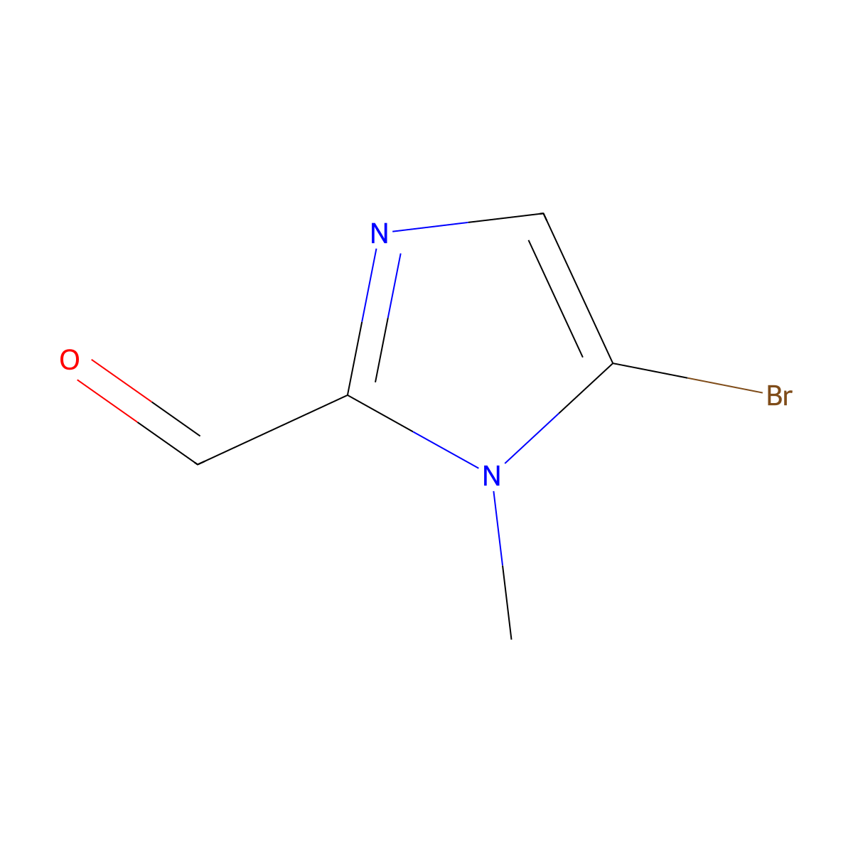 5-Bromo-1-methyl-1H-imidazole-2-carbaldehyde molecular structure, CAS 79326-88-8