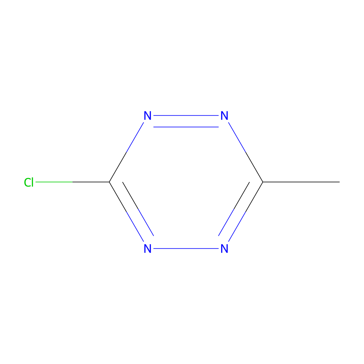3-Chloro-6-methyl-1,2,4,5-tetrazine molecular structure, CAS 79329-76-3