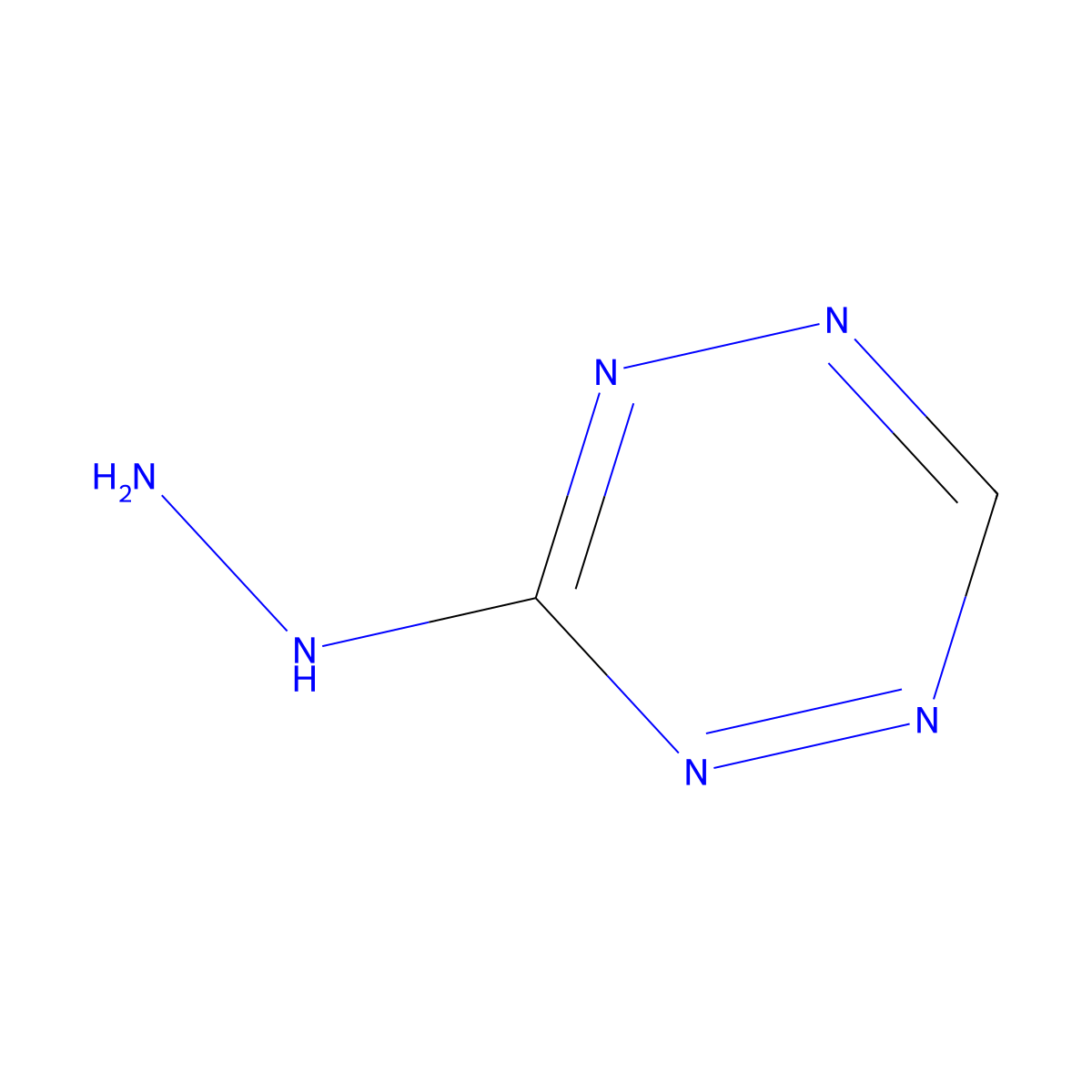 3-Hydrazinyl-1,2,4,5-tetrazine molecular structure, CAS 79329-78-5