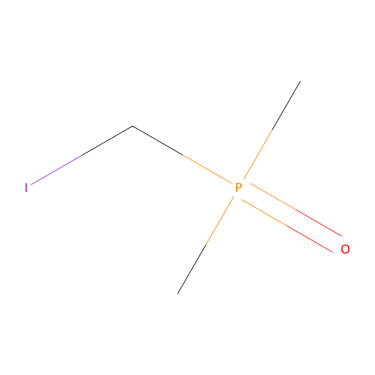 (Iodomethyl)(dimethyl)oxo-lambda~5~-phosphane molecular structure, CAS 79338-90-2