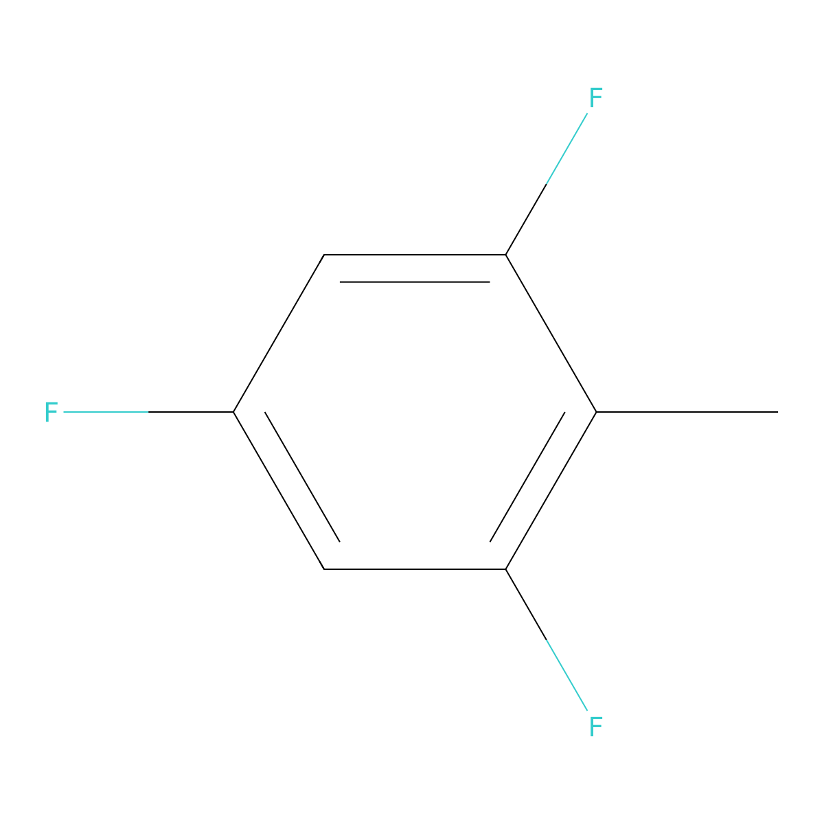 2,4,6-Trifluorotoluene molecular structure, CAS 79348-71-3