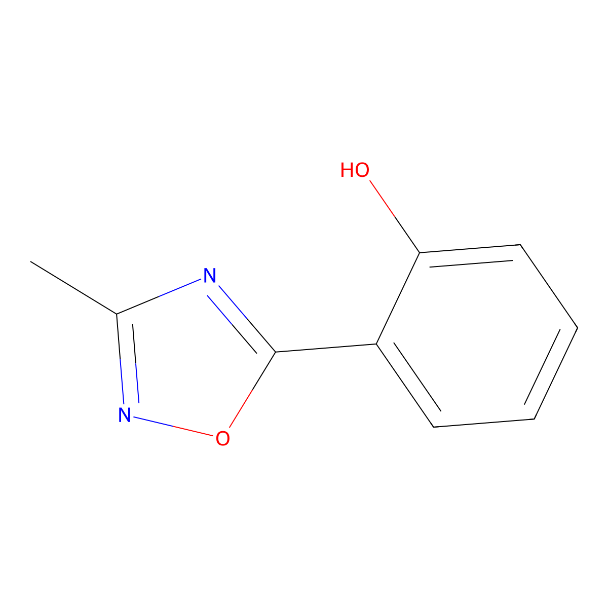 2-(3-Methyl-1,2,4-oxadiazol-5-yl)phenol molecular structure, CAS 79349-23-8