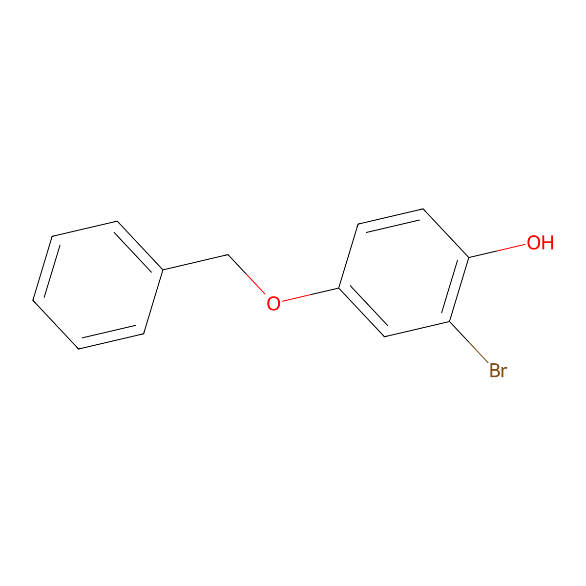 4-(Benzyloxy)-2-bromophenol molecular structure, CAS 79352-66-2