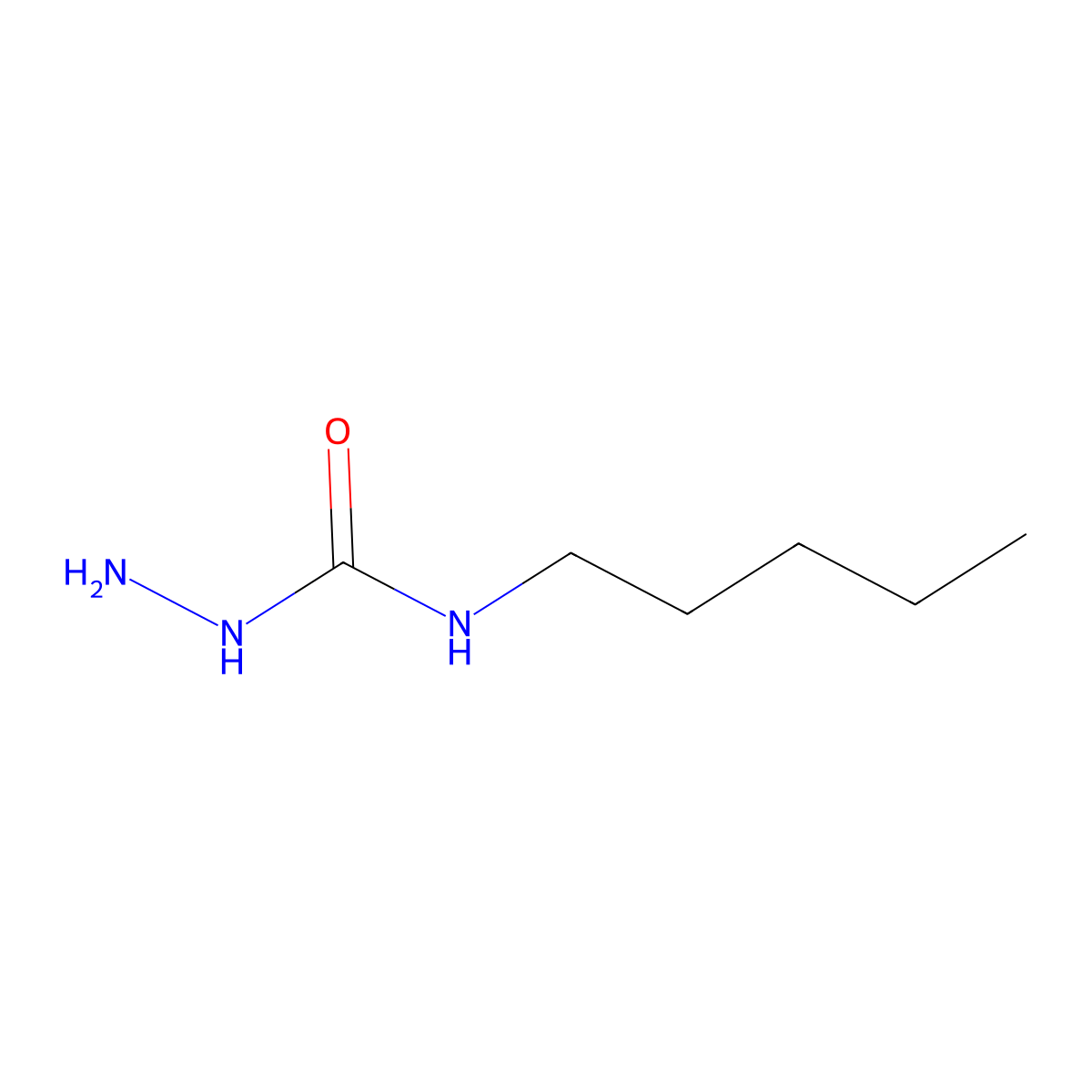 1-Amino-3-pentylurea molecular structure, CAS 79353-75-6