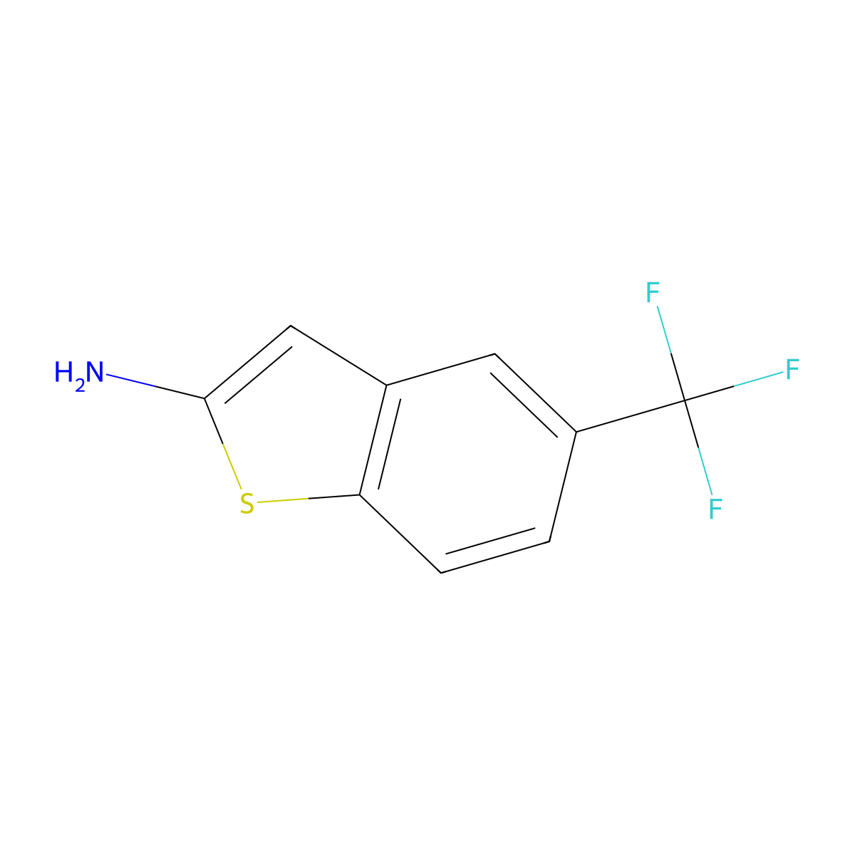 5-(Trifluoromethyl)benzo[b]thiophen-2-amine molecular structure, CAS 793634-52-3