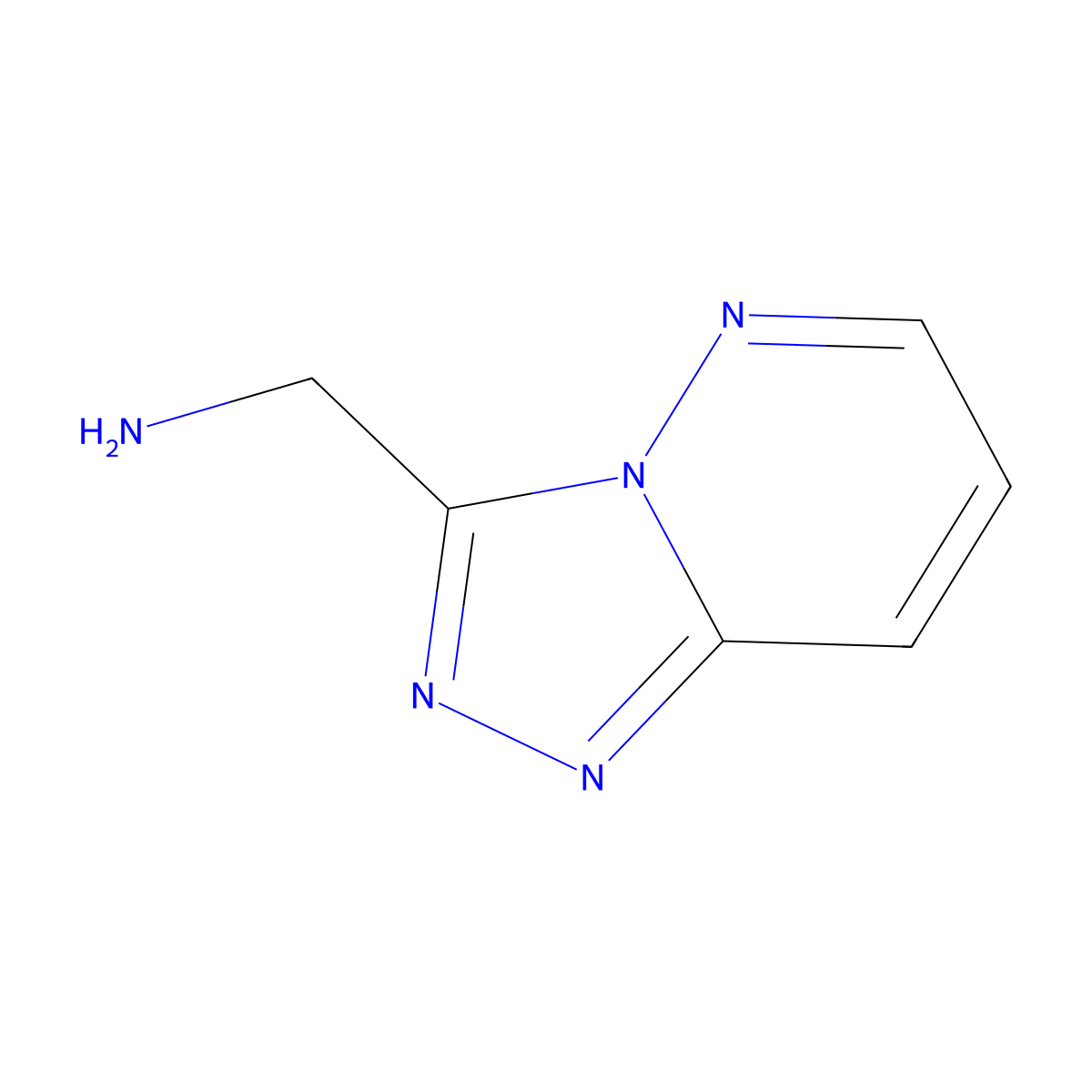 1-{[1,2,4]Triazolo[4,3-b]pyridazin-3-yl}methanamine molecular structure, CAS 793659-01-5