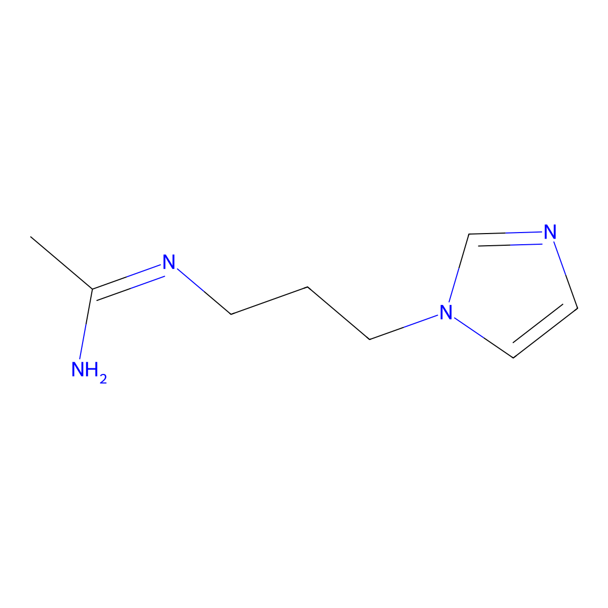 (1E)-N'-[3-(1H-Imidazol-1-yl)propyl]ethanimidamide molecular structure, CAS 793666-68-9