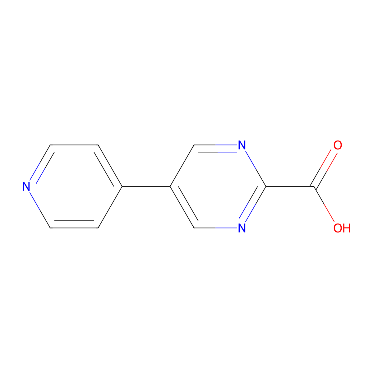 5-Pyridin-4-ylpyrimidine-2-carboxylic acid molecular structure, CAS 793667-79-5