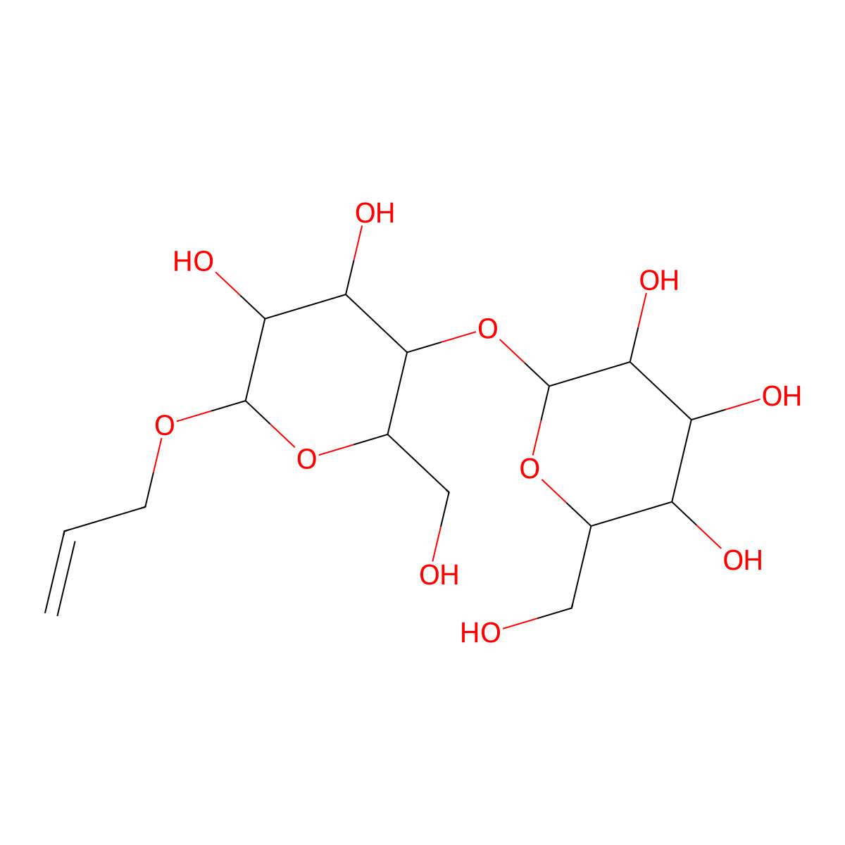Allyl a-D-lactose molecular structure, CAS 793668-65-2