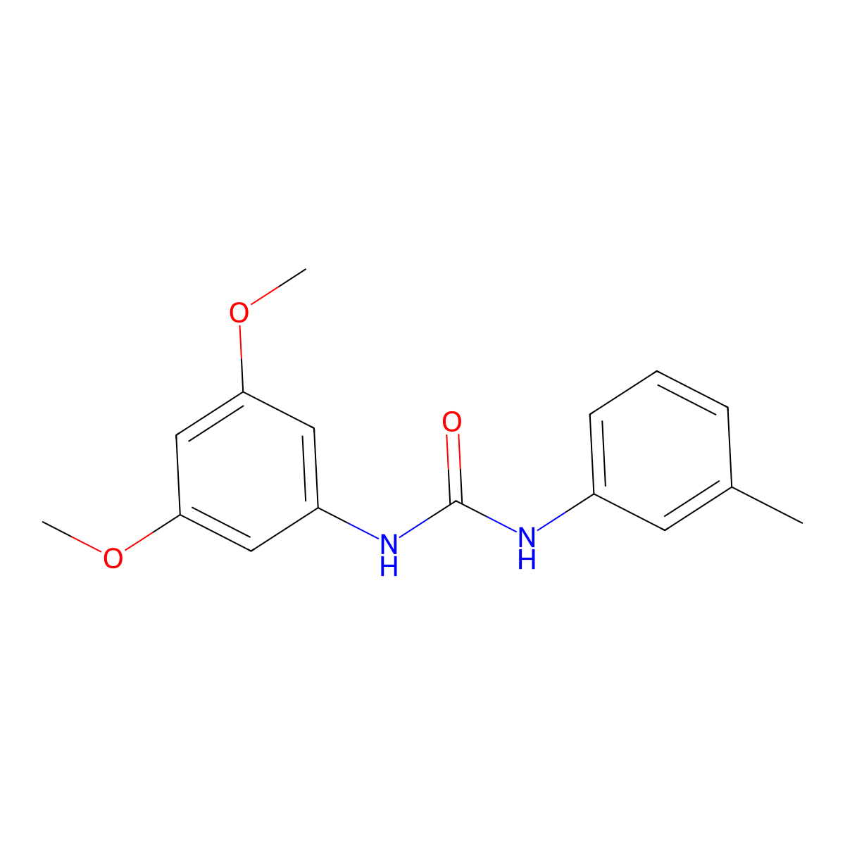 1-(3,5-Dimethoxyphenyl)-3-(3-methylphenyl)urea molecular structure, CAS 793677-84-6