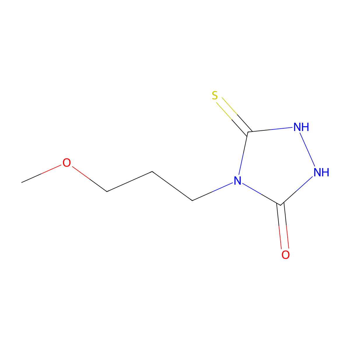 5-Mercapto-4-(3-methoxypropyl)-4H-1,2,4-triazol-3-ol molecular structure, CAS 793678-87-2