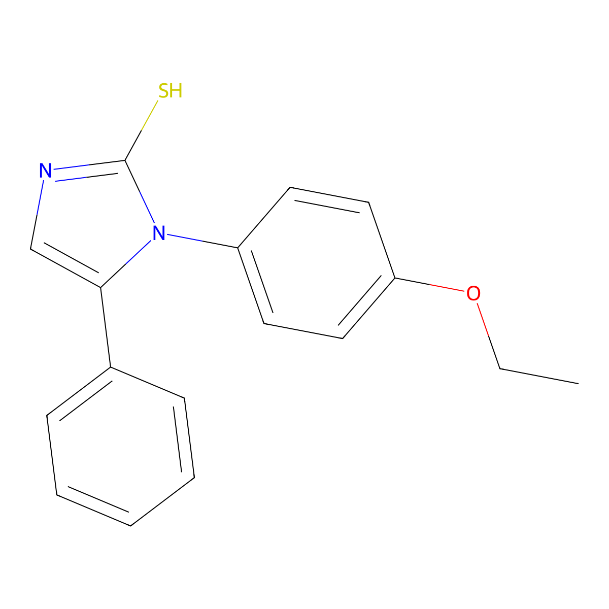 1-(4-ethoxyphenyl)-5-phenyl-1H-imidazole-2-thiol molecular structure, CAS 793678-92-9