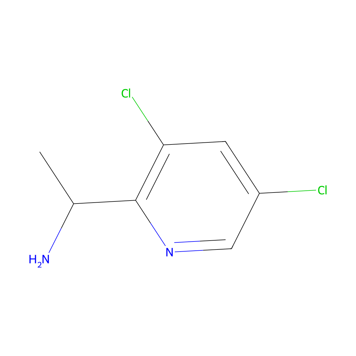 1-(3,5-Dichloropyridin-2-yl)ethanamine molecular structure, CAS 793695-14-4