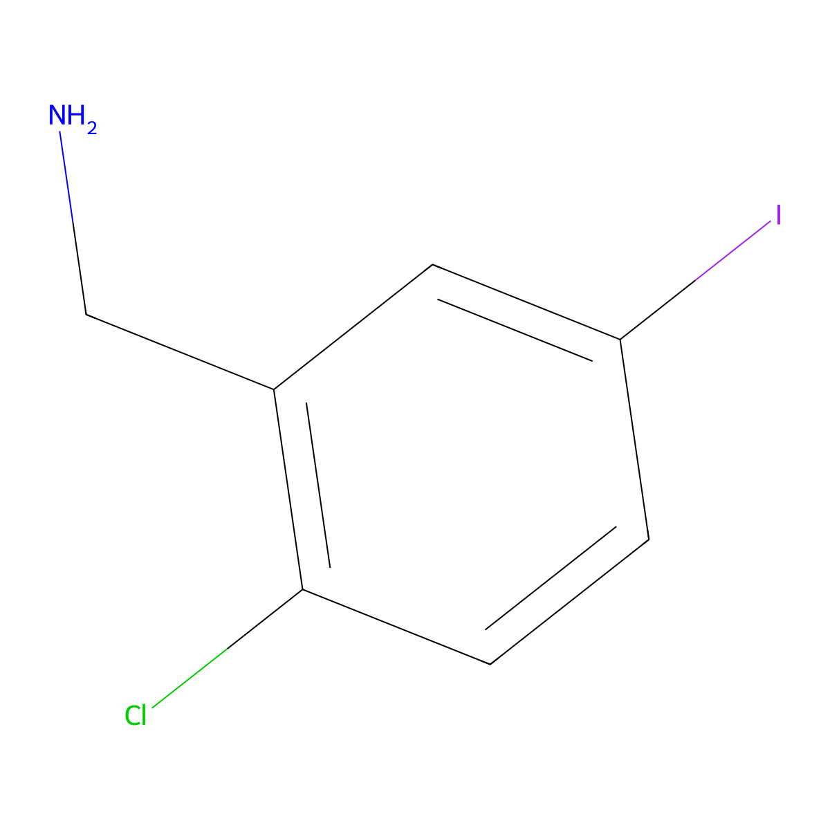 2-Chloro-5-iodobenzylamine molecular structure, CAS 793695-90-6