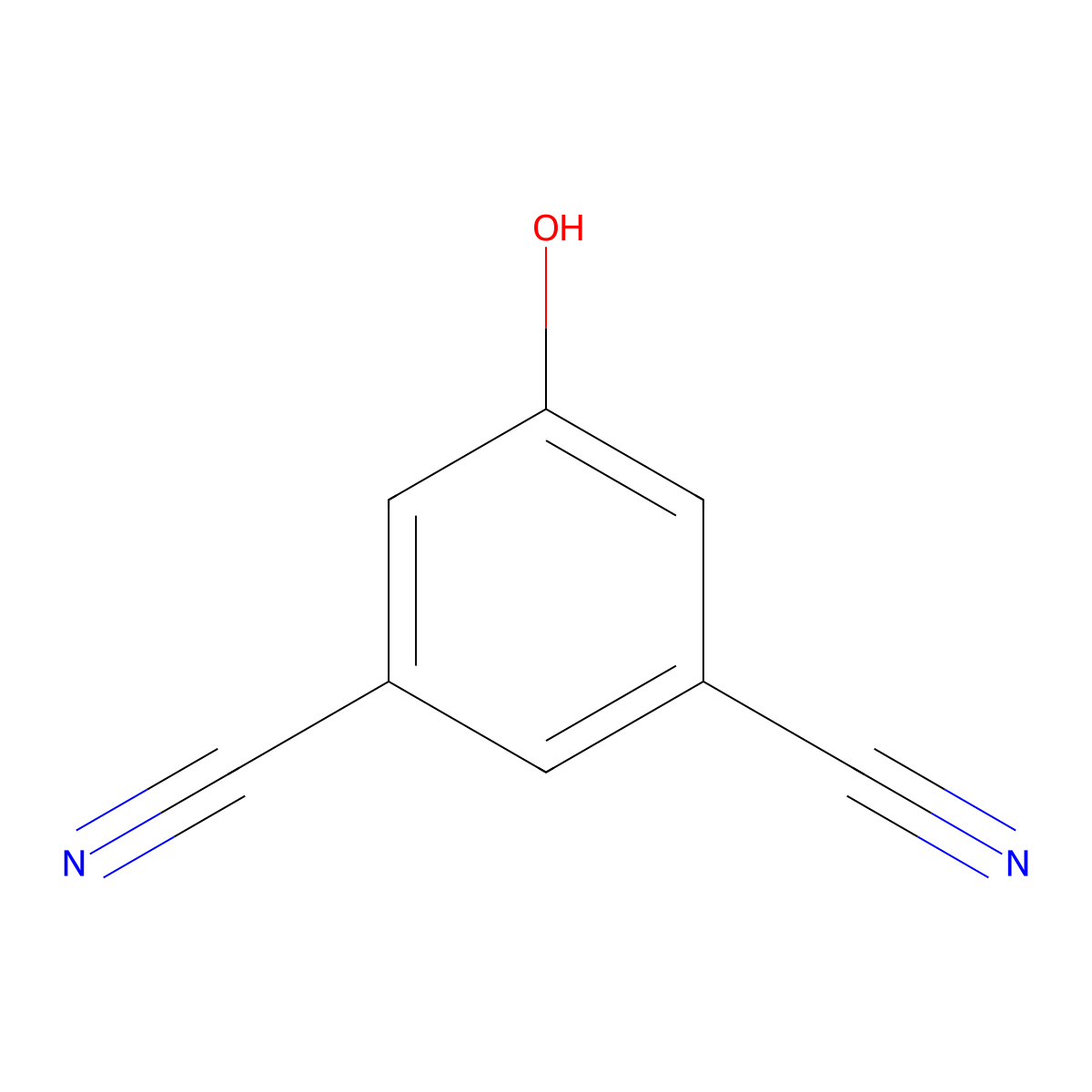 5-Hydroxyisophthalonitrile molecular structure, CAS 79370-78-8