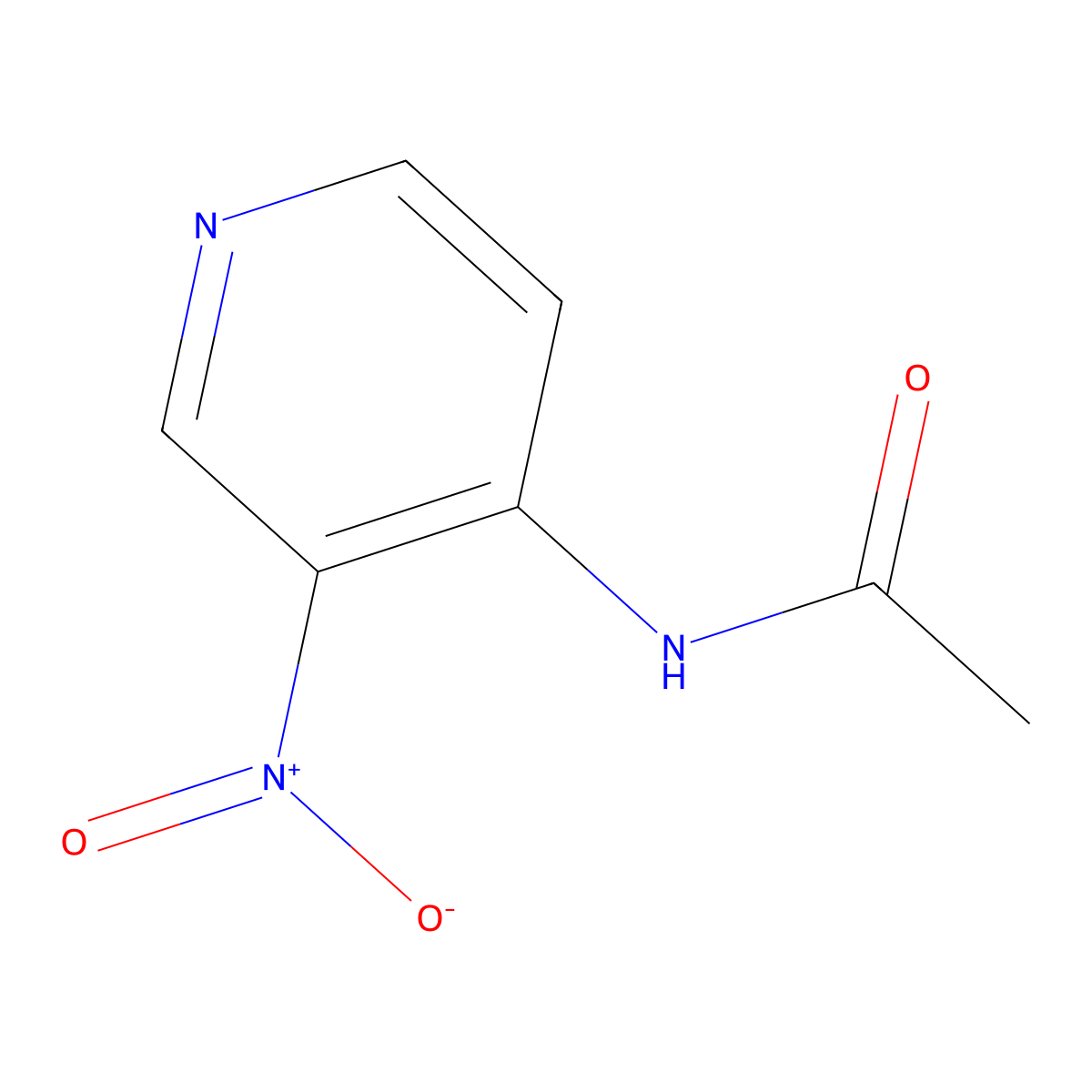 4-Acetamido-3-nitropyridine molecular structure, CAS 79371-42-9
