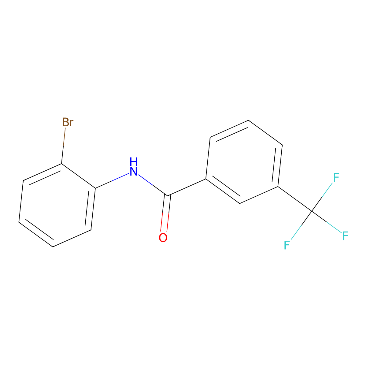 N-(2-bromophenyl)-3-(trifluoromethyl)benzamide molecular structure, CAS 793715-42-1