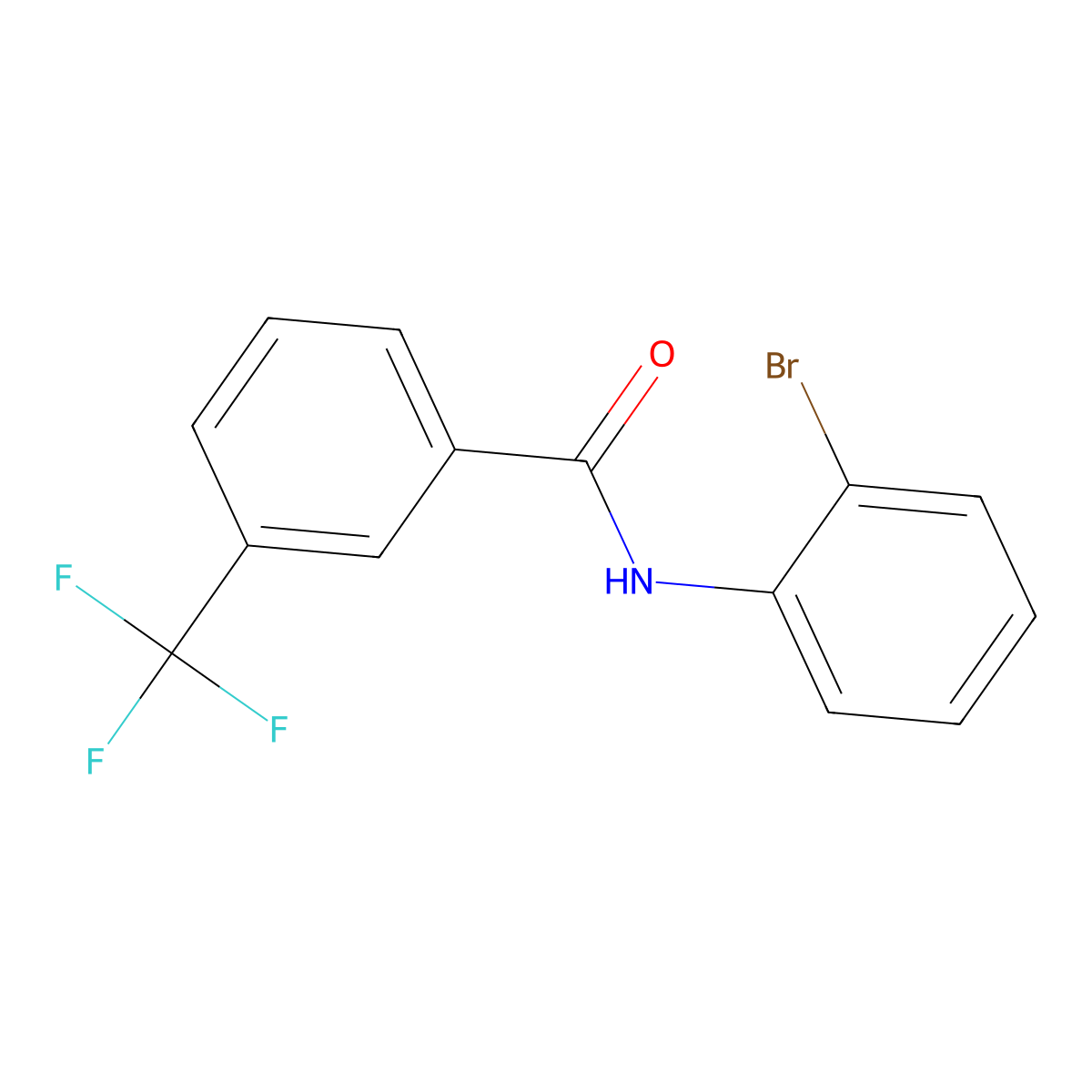 N-(2-bromophenyl)-3-(trifluoromethyl)benzamide molecular structure, CAS 793715-42-1