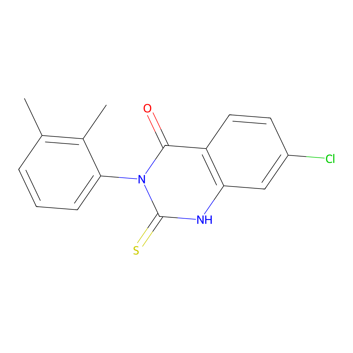 7-Chloro-3-(2,3-dimethylphenyl)-2-sulfanyl-3,4-dihydroquinazolin-4-one molecular structure, CAS 793716-08-2