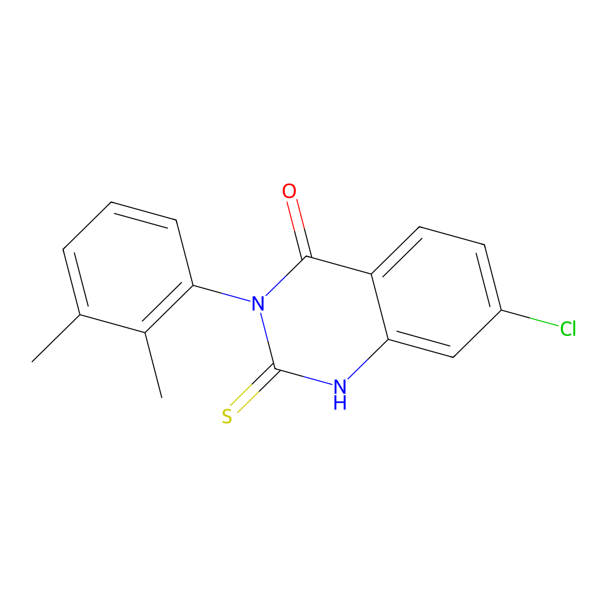 7-Chloro-3-(2,3-dimethylphenyl)-2-sulfanyl-3,4-dihydroquinazolin-4-one molecular structure, CAS 793716-08-2