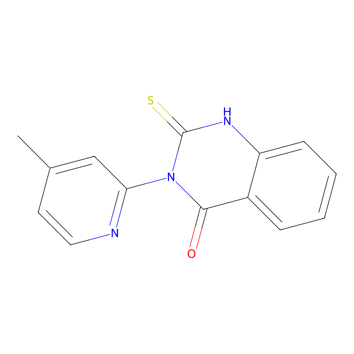 3-(4-Methylpyridin-2-yl)-2-sulfanyl-3,4-dihydroquinazolin-4-one molecular structure, CAS 793716-11-7