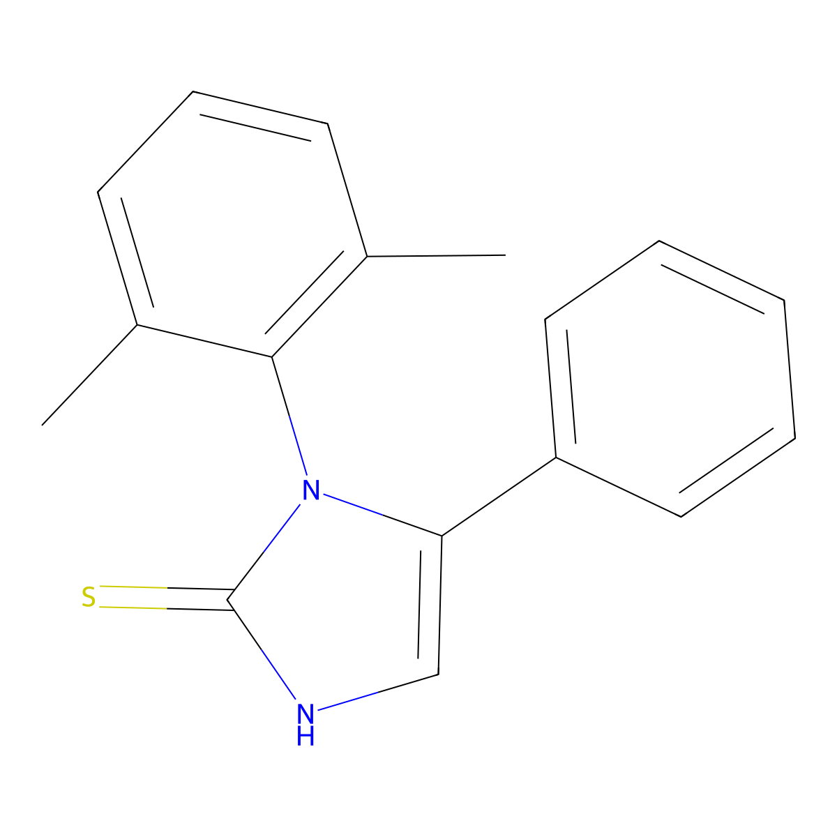 1-(2,6-dimethylphenyl)-5-phenyl-1H-imidazole-2-thiol molecular structure, CAS 793716-13-9