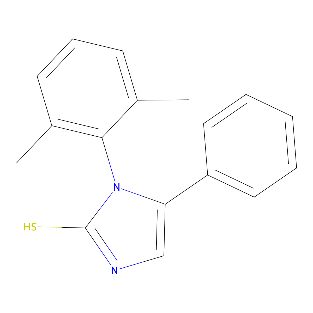1-(2,6-dimethylphenyl)-5-phenyl-1H-imidazole-2-thiol molecular structure, CAS 793716-13-9