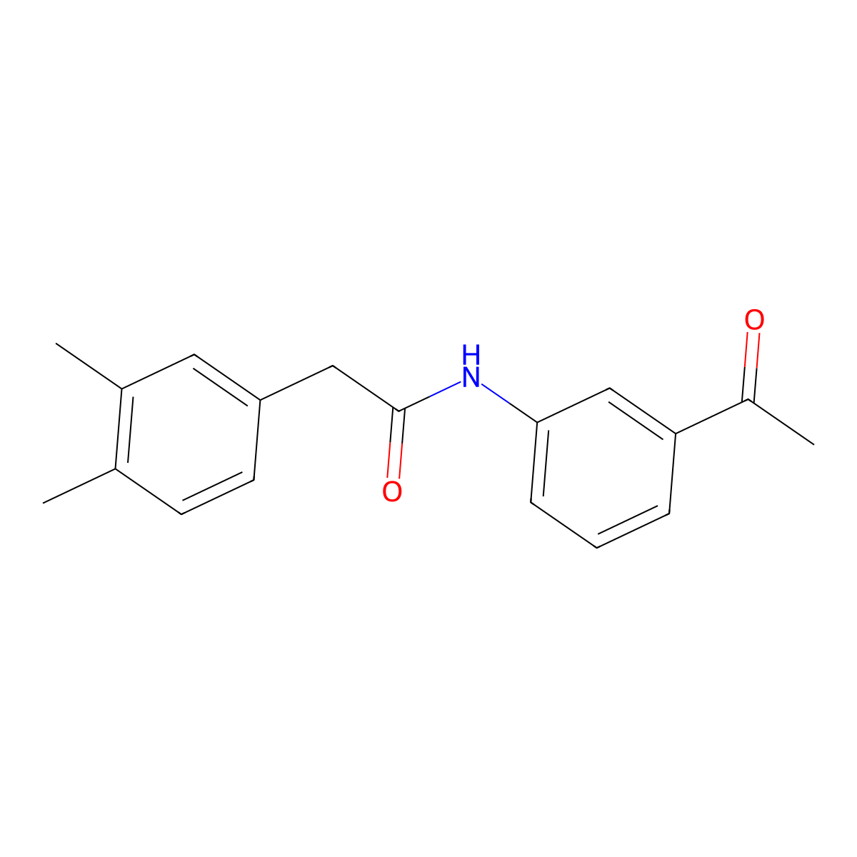 N-(3-acetylphenyl)-2-(3,4-dimethylphenyl)acetamide molecular structure, CAS 793728-68-4