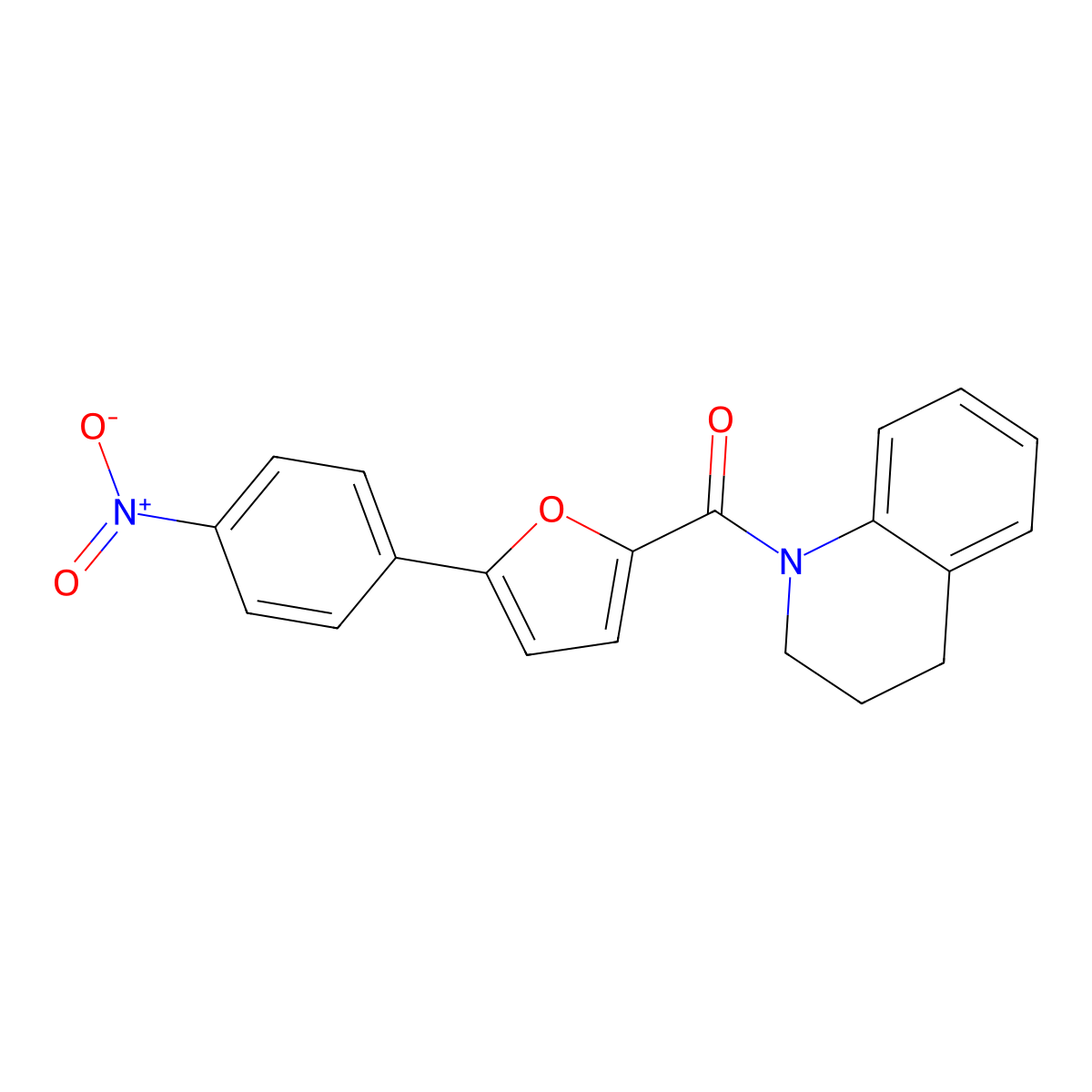 (3,4-Dihydroquinolin-1(2H)-yl)(5-(4-nitrophenyl)furan-2-yl)methanone molecular structure, CAS 793729-54-1